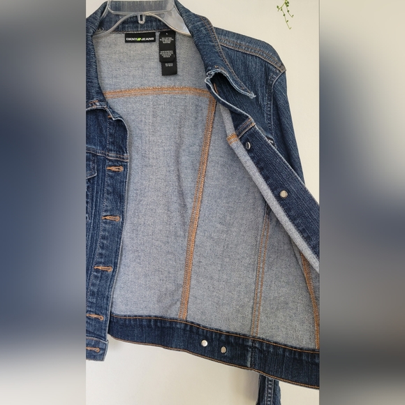 Junior Girls DKNY Denim Jeans Jacket Size L - Picture 8 of 9